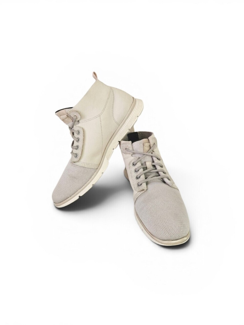 Timberland Killington Leather and Mesh Chukka Boots in Gray and Cream Size 8